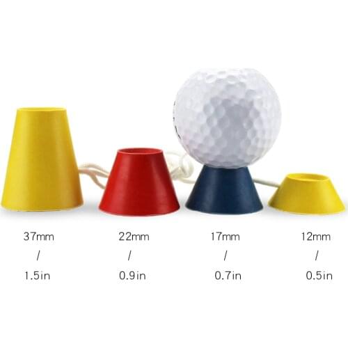 4pcs/set Tee Rubber Ball Holder Golfer Ball Rack 4 Height Training Holder Golfing Practice Tool
