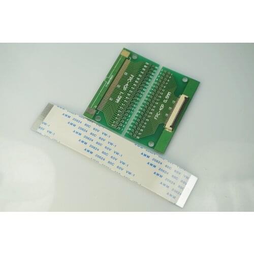2 Sets FFC FPC Cable 40 Pin 0.5mm Pitch to 2.54 mm through hole DIP PCB Adapter 80 100 150 200 300 1524 mm Same Contact Sides