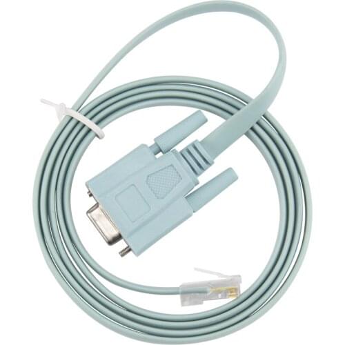 9 Pin DB9 COM Serial RS232 to RJ45 Cat5 Ethernet LAN Console Cable Switch Line For Routers wholesales 50pcs/lot