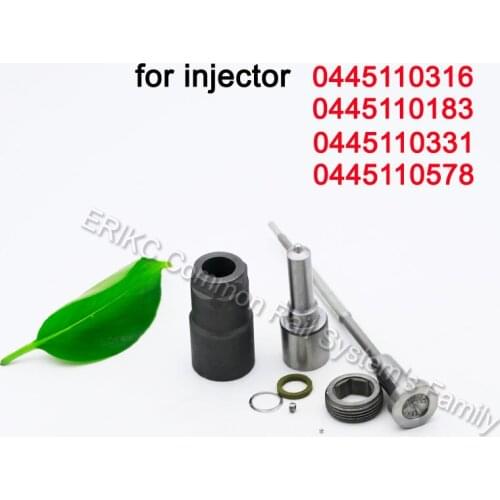 0445110316 0445110183 Injector Overhaul Kit Nozzle DLLA150P1437 Valve F00VC01334 For FIAT 0445110331 0445110578