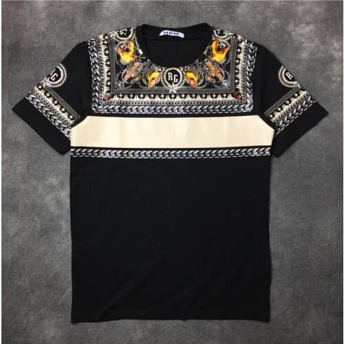 New Novelty Unisex Retro collar hound luxury T Shirts T-Shirt Hip Hop Skateboard Street Cotton T-Shirts Tee Top kenye #674