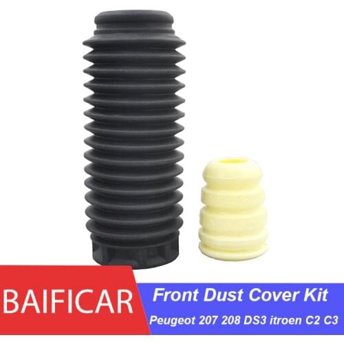 Baificar Brand New Front Absorber Dust Cover Kit 525435 503372 For Citroen C2 C3 Peugeot 208 207 DS3