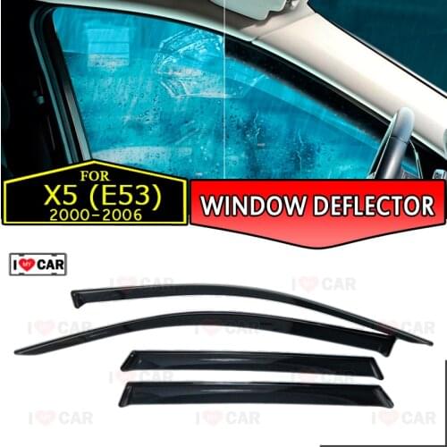 Window deflector for BMW X5 E53 2000-2006 car window deflector wind guard vent sun rain visor cover car styling decor