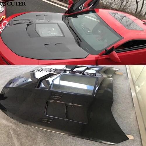 Carbon fiber Transparent engine hood engine cover for Chevrolet Camaro car body kit 16-17