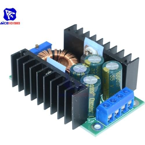 Diymore DC-DC Adjustable DC 5-40V to DC 1.2-35V 9A/8A 300W Step Down Buck Converter XL4016 Power Supply Module for Arduino