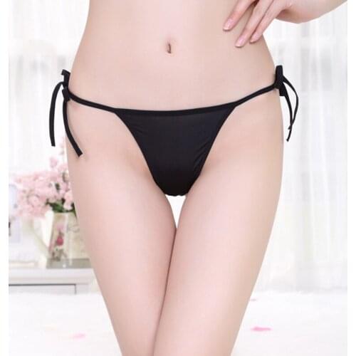 Sexy Women With Bow Low Waist seamless lingerie Panties Thong Hot String Underpants Womens Lingerie butterfly Plus Size erotic