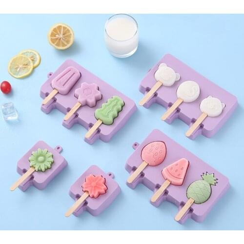 Homemade DIY Silicone Ice Cream Mold Popsicle Tool Children Dessert Freezer Juice Maker 50 Sticks