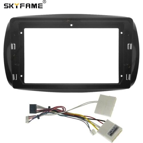 SKYFAME Car Frame Cable CANBUS For BENZ SMART fortwo 2015-2018 Big Screen Audio Dash Panel Frame Fascia