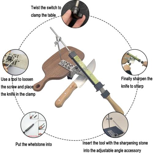 New fixed knife sharpener diamond stone sharp edge sharpening stone kitchen sharpener professional sharpening system whetstone