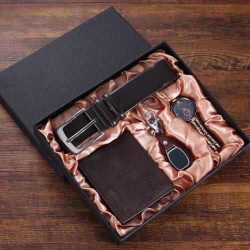 UOSU Men's Watch With Leather Strap
