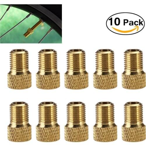 10 PCS Bicycle Valve Adapter Cap Bicycle Pieces Mtb Accessories Ventilation Presta Tire Valve Bike Nozzle Inflator Nipple Caps
