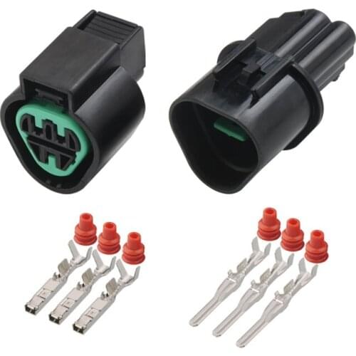 1-20 set KUM 3 Pin way male female PB625-03027 PB621-03020 Automotive Connector Headlight Socket for car KIA