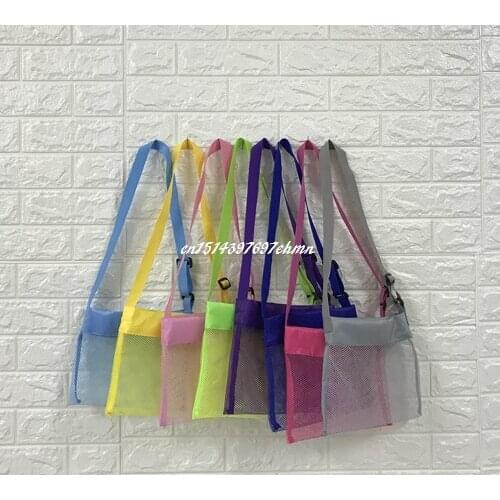 100pcs/lot 24*25cm Kids Collection Toy Bags Sand Mesh Beach Pouch Storage Bag Summer Holiday Party Childrens Day Gifts