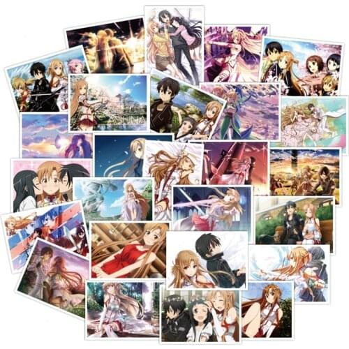30PCS Anime Stickers Girl Stuff for Water Bottles Stikers Skateboard Suitable for Photo Luggage Laptop Scrapbooking DIY Stickers