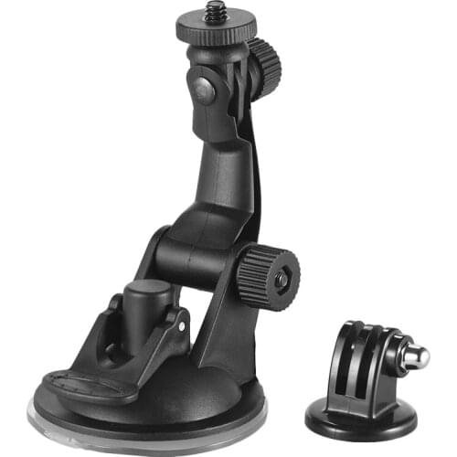 Action Camera Accessories Car Suction Cup Mount + Tripod Adapter for GoPro hero 7/6/5/4 SJCAM /YI