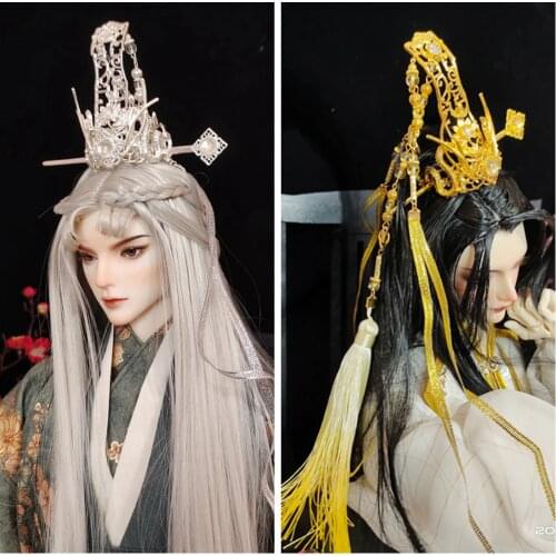 1/3 BJD Hanfu Doll Wig Accessories Ancient Costume Hairwear Hairpin Hair Crown Head Accessories for BJD/SD Boy or Girl C1147