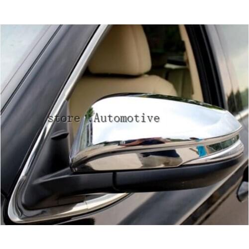 Car Mirror Covers Chrome Mirror Cover 2 PCS Fit for Toyota Highlander 2014 2015 20162017