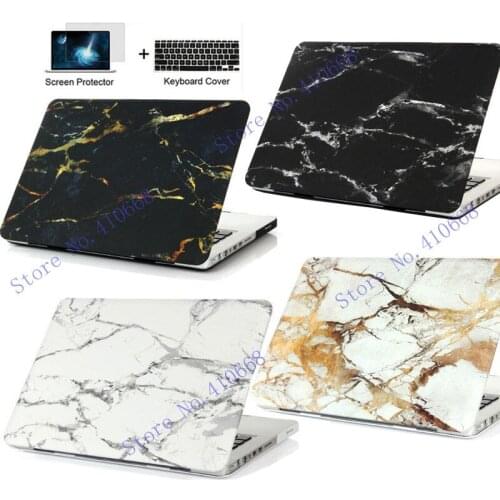 Marble Texture Cover Case For Apple Macbook Air Pro Retina 11 12 13 15 inch For Mac book 11.6 13.3 15.4 Hard Shell Laptop Bag
