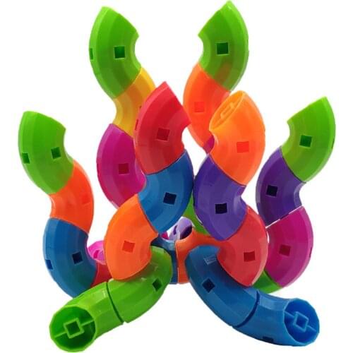 72Pcs/Set Pipe Building Blocks Children Parent-child Interactive Educational Attention Exercise DIY Children Classic Toys Gifts