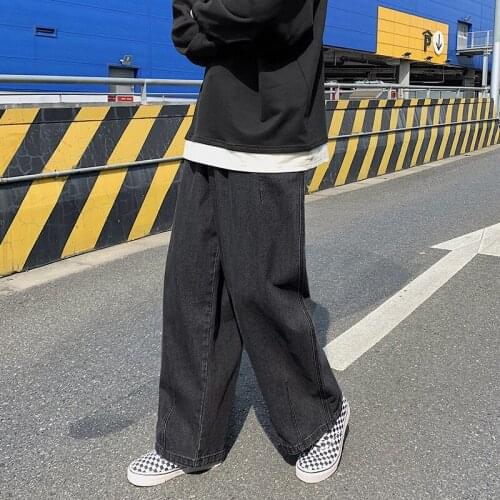 Baggy Denim Pant Men Loose Straight Wide Leg Jeans Mens Womens Streetwear Skateboard Hip Hop Casual Trousers Oversized 2XL