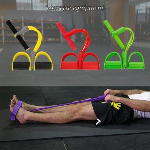 Fitness Gum 4 Tube Resistance Bands Latex Pedal Exerciser Sit-up Pull Rope Expander Elastic Bands Yoga equipment Pilates Workout