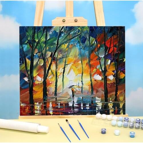 Little Park Painting By Numbers Complete Kit Acrylic Paints 50*70 Paiting By Numbers Home Decor For Kids Handicraft Wholesale