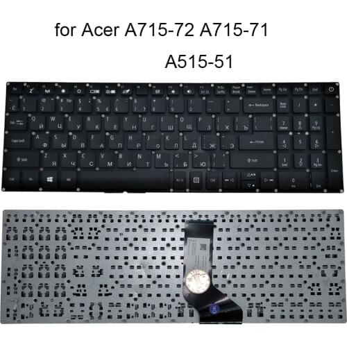 Russian laptop keyboard for Acer Aspire 5 A515-51 A515-51G A515-52 7 A715-71 A715-72G A717-72 RU notebook pc keyboards LV5T-A80B