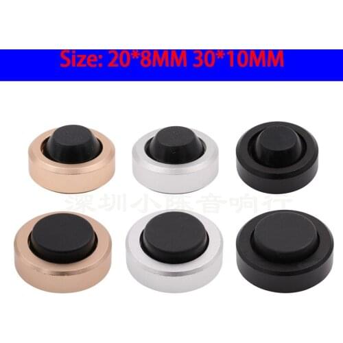 KYYSLB 20*8MM CNC Machined All-aluminum Amplifier Chassis Shock Absorption Feet CD Tube Amplifier Speaker Computer Feet