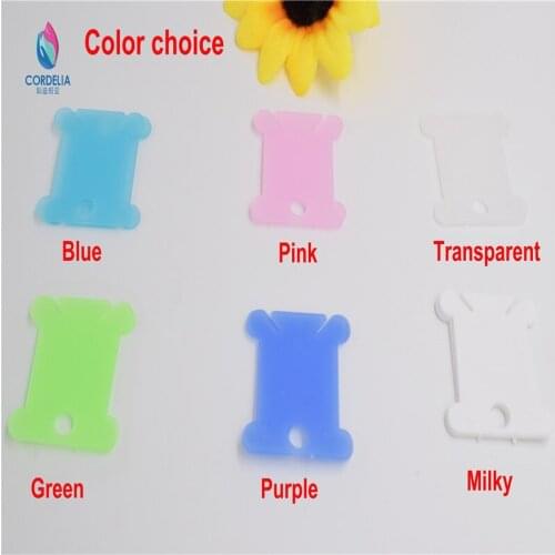 Best selling 2016 low price high quality plastic 6 color 10 pcs cross stitch thread winder as yar coiler for home patchwokr too