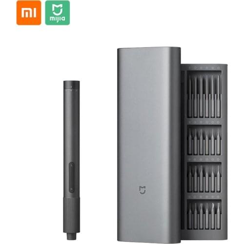 New Xiaomi Mijia Electrical Precision Screwdriver Kit 2 Gear Torque 400 Screw 1 Type-C Charging Magnetic Aluminum Case Box