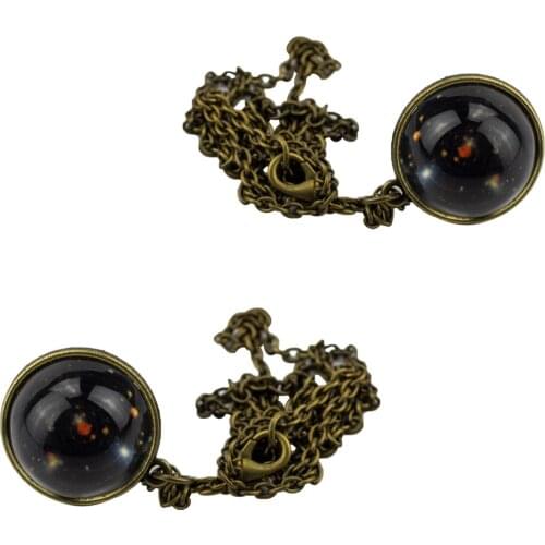 New Hot Sale Gifts Car Solar System Double-Sided Glass Starry Ornaments Exquisite The Realm Of Stars Sparkling Car Decoration