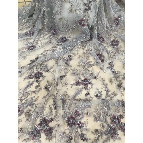 New Arrival french lace fabric ZH-81684 embroidery bridal lace fabric with super quality