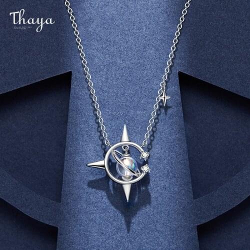 Thaya Original Design Brand Vintage Accessories Necklace 45cm Plated Pendant necklace Crystal For Women Female Fine Jewelry Gift