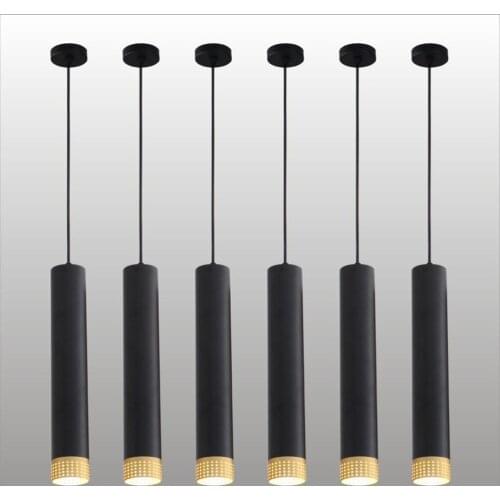 Pendant Lights Nordic Led Ceiling Pendant Lamp Long Tube Hanging Kitchen Lamp 200mm 300mm 400mm For Restaurant Coffee Bedroom