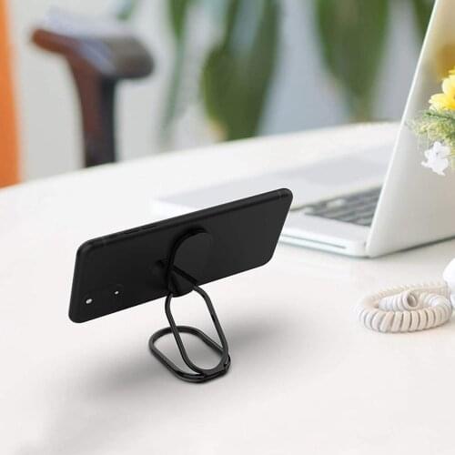Adjustable Mobile Phone Ring Holder Finger Kickstand 360 Degree Rotation & 180 Degree Flip Metal Phone Grip