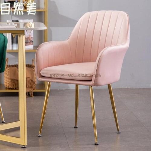 Nordic ins net red makeup chair nail chair beauty chair milk tea shop desk chair home dining chair back chair