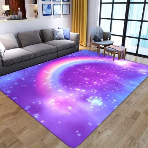 Modern gorgeous rainbow Printed Area Rugs Large Carpets For Home Living Room Bedroom Decor Rug Soft Anti Slip Floor Mats Bedside