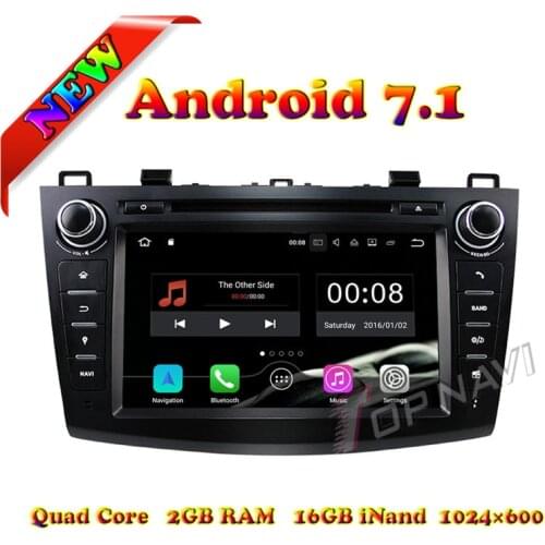Topnavi 8" Quad Core Android 7.1 Car DVD Multimedia Player for Mazda 3 2010 2011 2012 2013 Radio Stereo GPS Navigation 2G+16GB