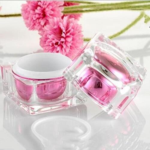 High Quality Square Crystal Clear 30ML Acrylic Cream Jar, 30G Acrylic Cream Bottle