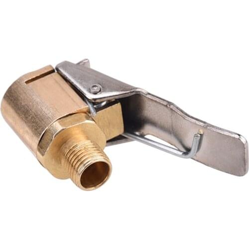 Car Truck Brass Air Pump Chuck Tyre Valve 8mm Pump Valve Clip Clip Clamp Connector Adapter