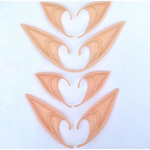 Masquerade party cosplay ear Adorn 1 Pair Latex Elf Ears Pointed Cosplay Mask for Halloween Masquerade Party Costumes Festiva