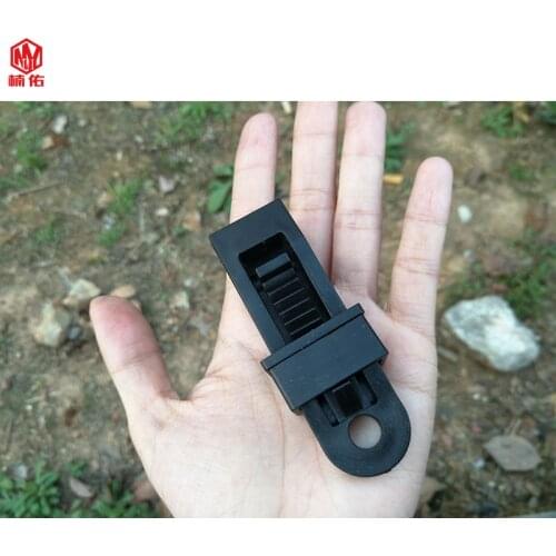 2PCS Outdoor Camping Tent Clip Pull Point Hook Hasp Multifunctional Alligator Clip Awning Plastic Tent Clip Accessories