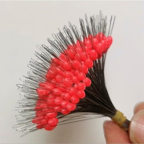 300pcs Fishing Bobber Stopper Float Space Bean Fish Line Tackle Accessories Fishing Bobber Stopper Float Cylindrical Space Bean