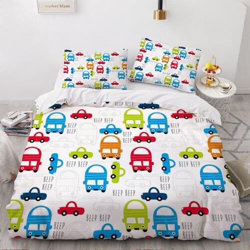 3D Luxury Quilt Duvet Cover Set Comforter Bedding Set Twin King Queen Double Single Size Cartoon Design Custom Bedclothes