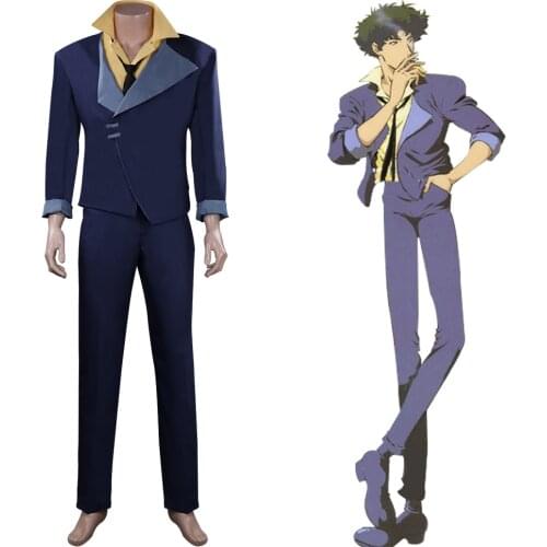 Anime Cowboy Spike Spiegel Cosplay Costume Outfits Halloween Carnival Suit Custom Made