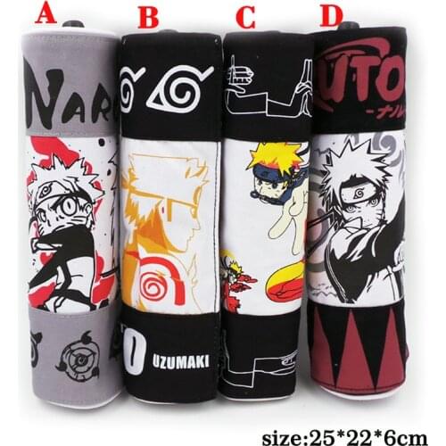 Anime Cosplay Scroll Pencil Case Cartoon Cosmetic Makeup Bag Coiling Block Stationery Box Gift
