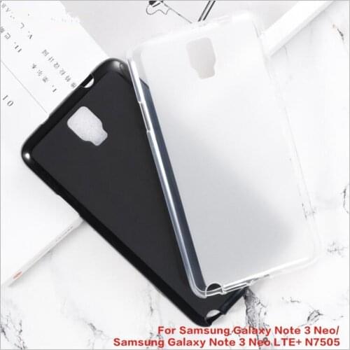 For Samsung Galaxy Note 3 Neo N7505Case Luxury Pudding Frosted Soft Silicone TPU Case For Samsung N7505 Shell Coque Fundas
