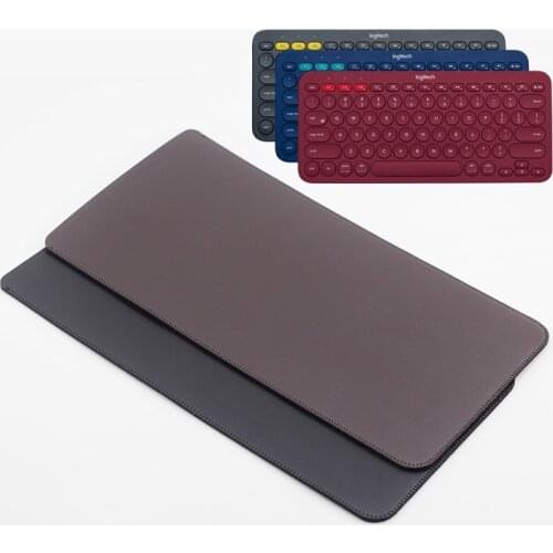 K380 k480 Universal Fillet holster Phone Straight leather case retro simple style For K380 k480 Bluetooth keyboard pouch case