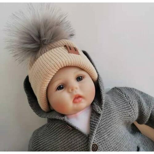 Kids winter hats gorros para bebe baby infant toddler bonnet hats beanie for boys and girls accessories with pompom