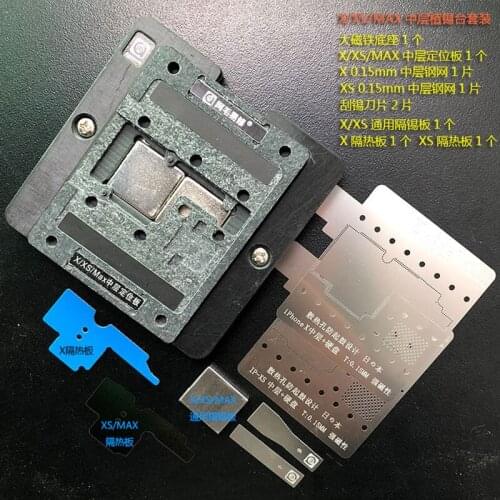 For Phone X xs MAX Motherboard Soldering AMAO CPU Repair BGA Reballing Positioning Fixture Middle positioning fixture